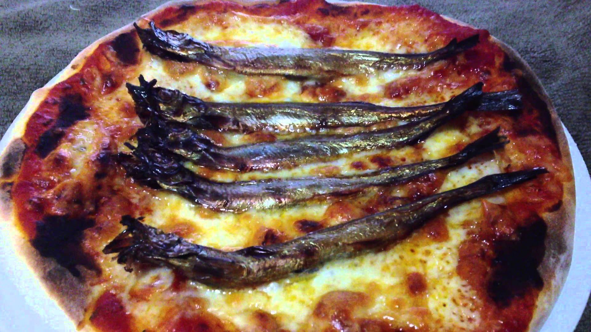 Pizza italienne aux sardines Pâte à Pizza