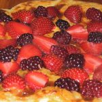 Pizza aux fruits et au chocolat